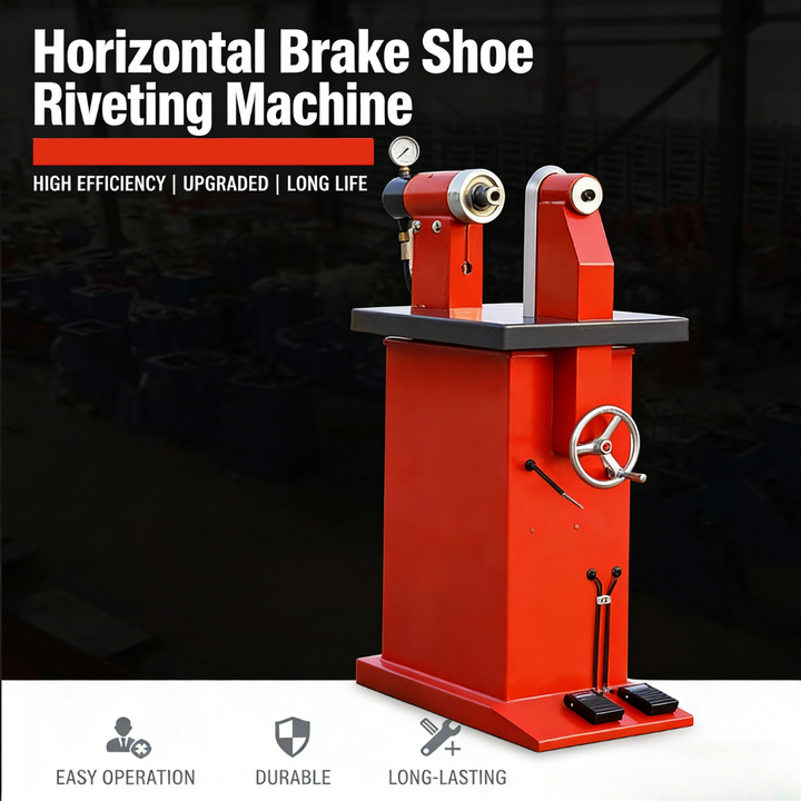 Multi-Functional Horizontal Brake Shoe Riveter, High Riveting Quality for Brake Lining Production & Vehicle Maintenance