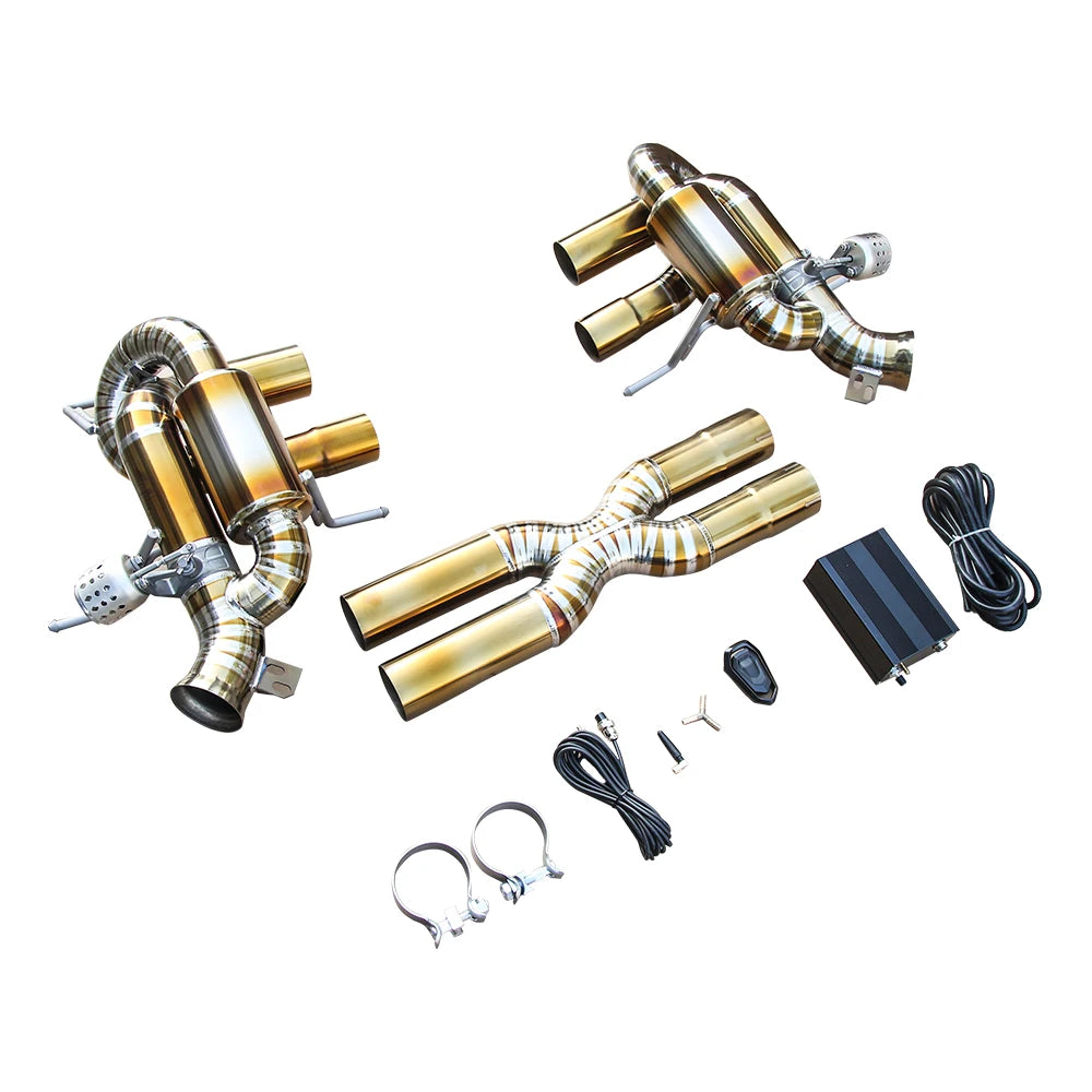 Ferrari F12 Berlinetta / F12 TdF / 812 Superfast / 812 GTS V12 Titanium Exhaust System with Heat Shield