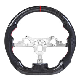 Chevrolet Corvette C6 2007-2013 Carbon Fibre and Perforated Leather D-Shaped Flat-Bottom Steering Wheel