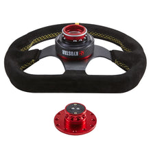 Load image into Gallery viewer, Universal 9 cm Dry Carbon Fibre and Aluminium Steering Wheel Quick Release Control Hub, Blue or Red