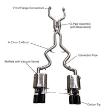 Load image into Gallery viewer, BMW M3 E90 E92 E93 2008-2013 Stainless Steel Quad-Tip Valved Sport Catback Exhaust System