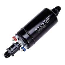 Load image into Gallery viewer, Universal High Flow 350 LPH External Fuel Pump with AN8 One-Way Check Valve - Black