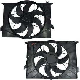 Mercedes-Benz C-Class W204 600W Radiator Cooling Fan Assembly A2045000293 A2049066802