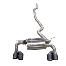 Load image into Gallery viewer, BMW 320i 328i F30 N20 N26 2.0T Stainless Steel 4-Tip Valved Sport Catback Exhaust (M3 Style)