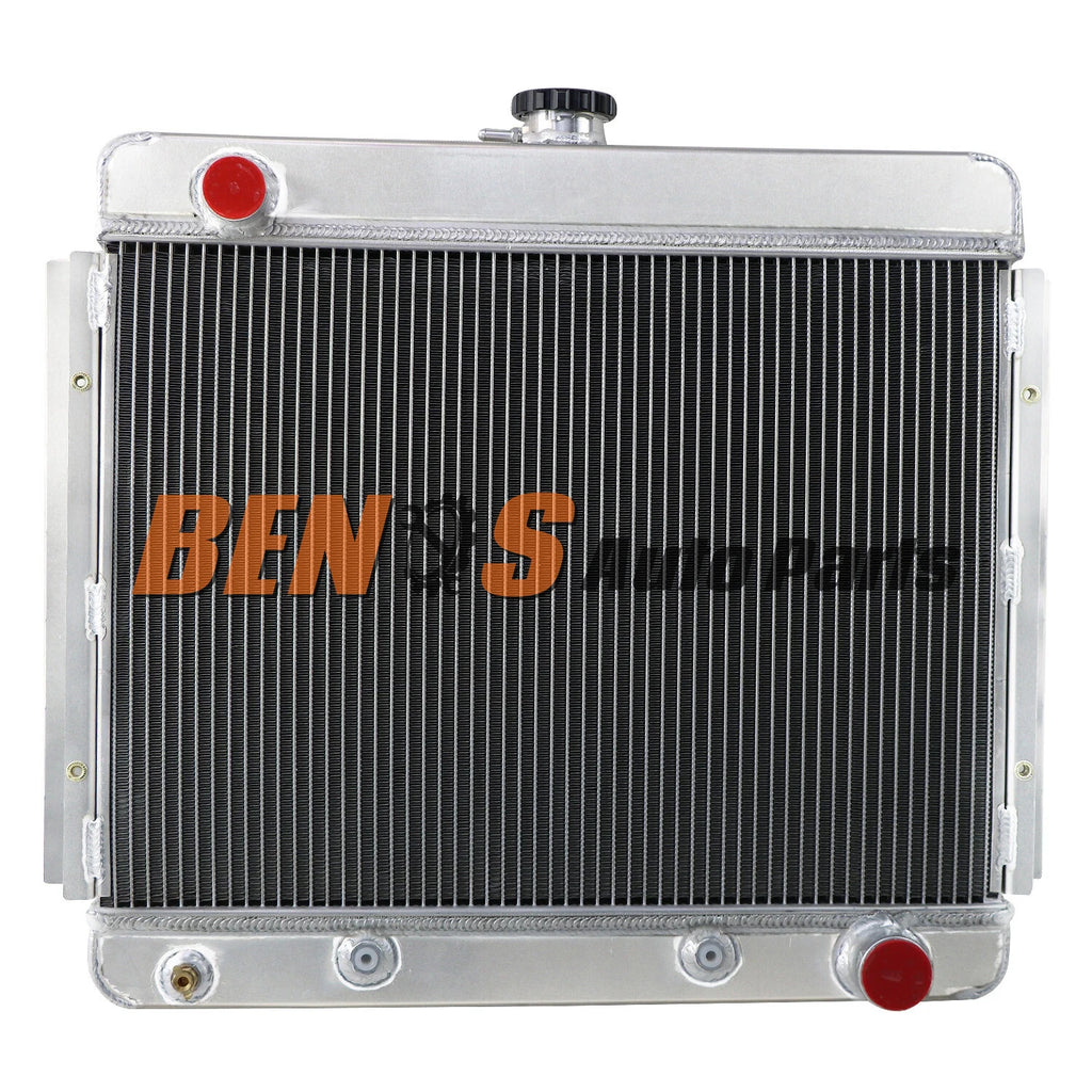 BENOS 4 Row Aluminum Radiator for Chevrolet Chevy II Base Nove SS V8 1962-1967 66