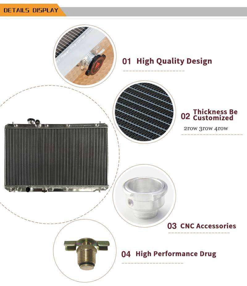 Car Radiator for Honda Civic DX EX EX GX Gas Si 2012-2015 Acura ILX Base Dynamic L4 2013-2015DPI 13221aluminum Radiator