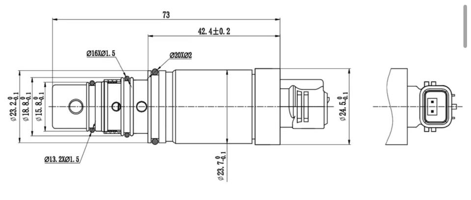 Control Valve for Automotive Air Conditioning Compressor OE 1253KH59
