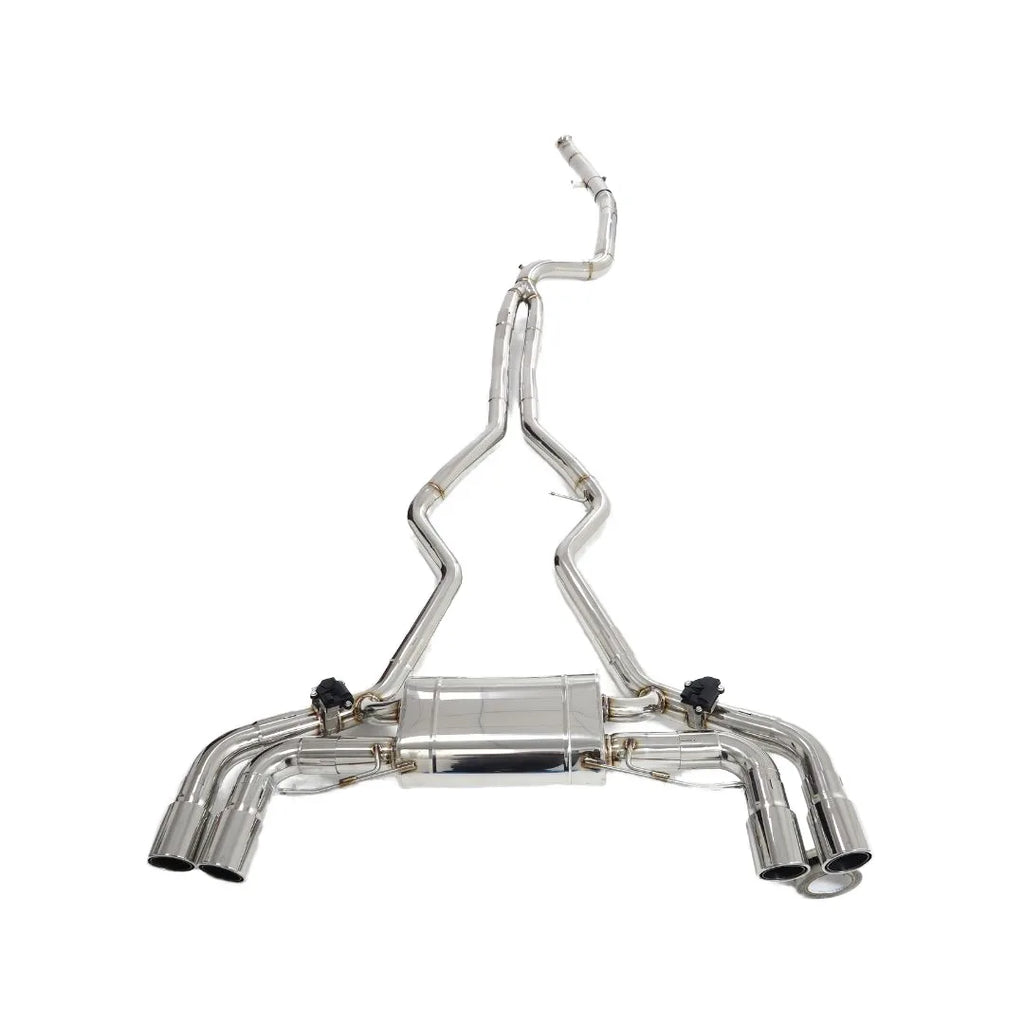 BMW M340i G20 / M440i G22 2019-2024 B58 3.0T Mirror Polished 1.5 mm Stainless Steel Valved Catback Exhaust