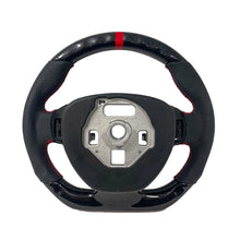 Load image into Gallery viewer, Chevrolet Corvette C7 2014-2018 Carbon Fibre and Leather D-Shaped Flat-Bottom Steering Wheel