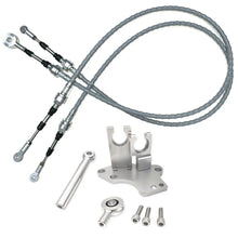 Load image into Gallery viewer, Honda Civic H22 H23 H and F-Series Swap RSX-Style Shifter Box with Cables and Transmission Bracket - Silver