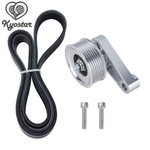 Load image into Gallery viewer, K20 EP3 Style Adjustable Aluminium Idler Pulley Belt Kit for Civic and Integra K-Series Swap