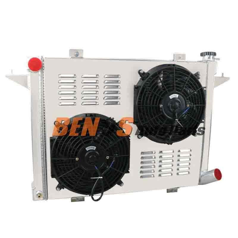 4 Row Aluminum Radiator Shroud Fan for Dodge D/W D250 D350 5.9L Diesel 1991-1993