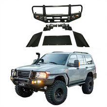 Load image into Gallery viewer, Heavy Duty Winch Bumper 4x4  Skid Plate Bull bar Front Bumper for Land Cruiser FJ100 LC100  LC100/105