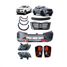 With LED Headlights & Taillights Facelift Body Kit for Navara Np300 Frontier Upgrade