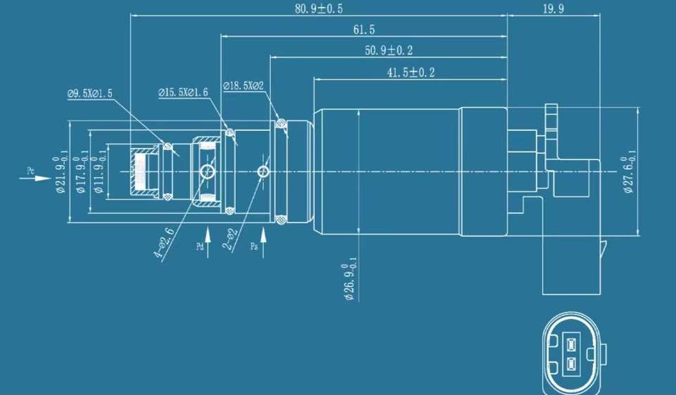 Control Valve for Automotive Air Conditioning Compressor OE 115822KH87