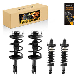 Mitsubishi Lancer FWD Front & Rear Complete Strut Assembly & Coil Springs 2002-2007 (OEM 172142)