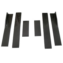 Load image into Gallery viewer, Universal 2.2 m 86.6 inch Carbon Fibre Look Side Skirt Extensions, 6 Piece Set
