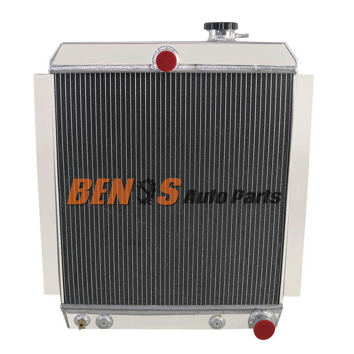 4 Row Radiator with Shroud and Fan for Chevy Truck 3100 3600 3800 1947-1954