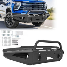 Load image into Gallery viewer, BFR-CHE-002 2020-2024 Chevrolet Silverado 2500 / 3500 HD Off-road front bumper with LED Front Bumper