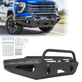 BFR-CHE-002 2020-2024 Chevrolet Silverado 2500 / 3500 HD Off-road front bumper with LED Front Bumper