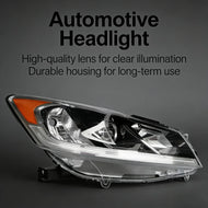 LED Daytime Running Light W/ Red Lens for Infiniti,Durable Aluminum Housing,Amber Light Great for Estate Daily Driving