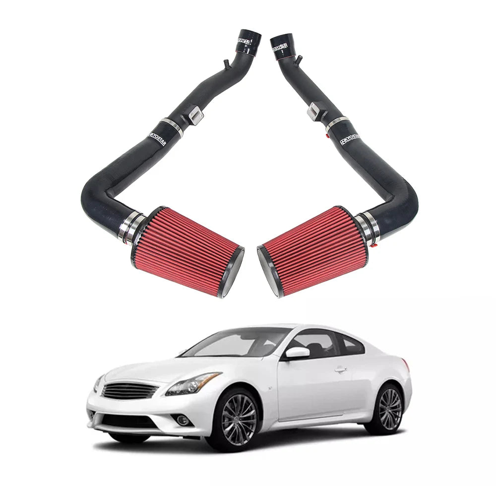 Nissan 370Z / Infiniti G37 G25 Q40 Q50 Q60 VQ25HR VQ35HR VQ37VHR V6 2.5 inch Front Mount Cold Air Intake Kit