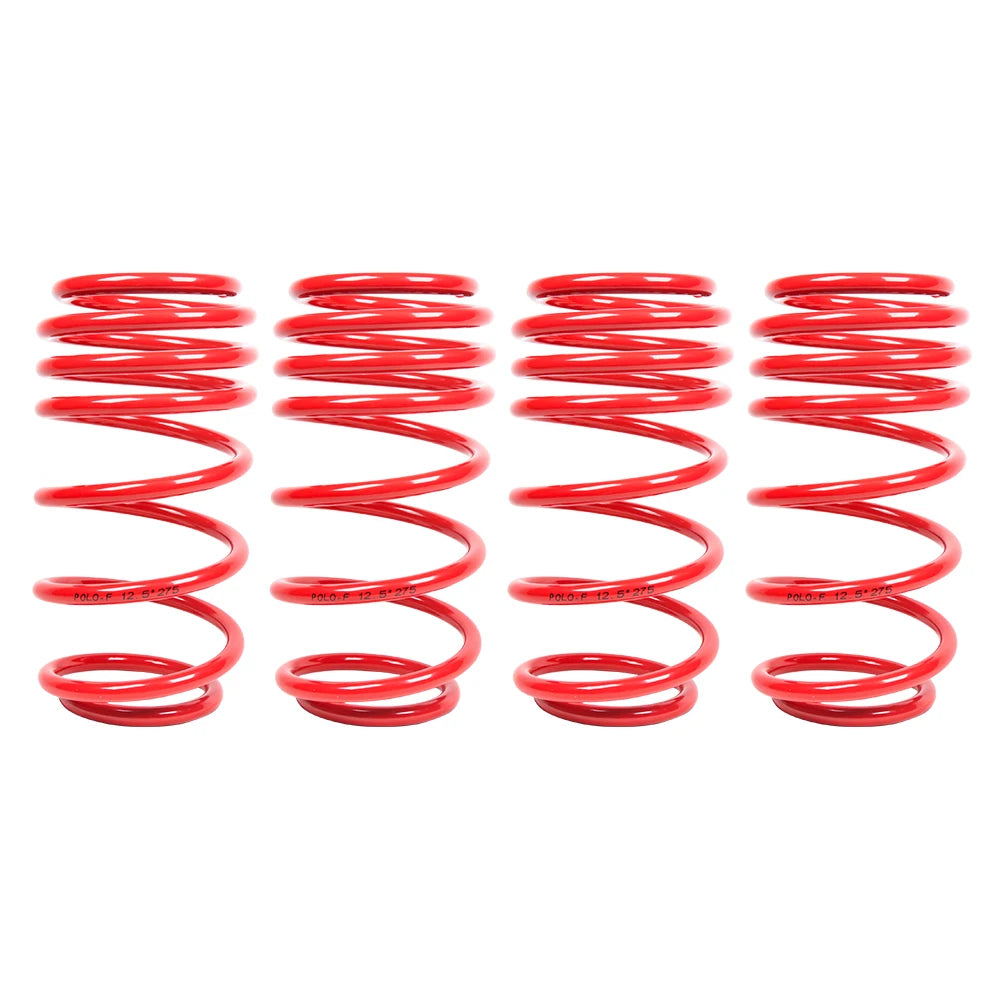 VW Polo / Seat Ibiza 1.2 / 1.4 2009-2018 Red Lowering Coil Springs