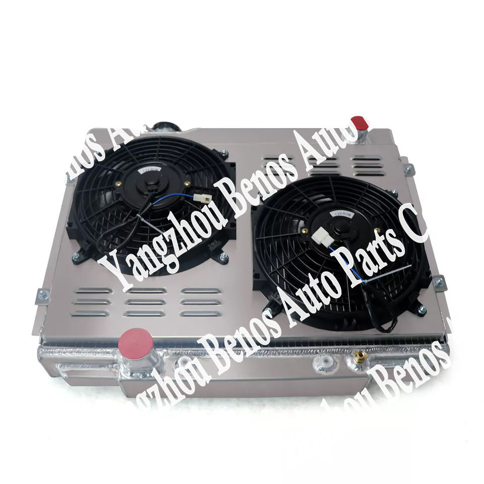 4 Row Radiator with Shroud Fan and Relay for 1964-66 Ford Galaxie V8