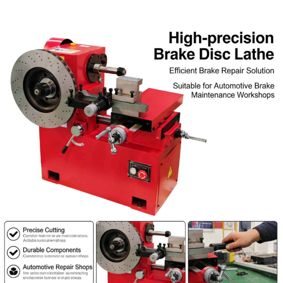 Professional C45B Brake Disc Lathe High Rigidity Structure Perfect for Auto Repair Factory Production