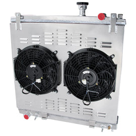 4 Row Aluminum Radiator Shroud Fan for Nissan QX56 Titan Infiniti Armada