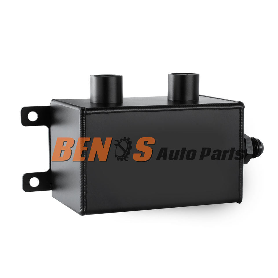 10AN 2 Port Oil Catch Can Reservoir Tank with Breather Filter Baffled