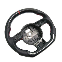 Load image into Gallery viewer, Audi RS3 / RS4 / RS5 / A3 / A4 2017-2022 Carbon Fibre and Leather Sport Steering Wheel - Black