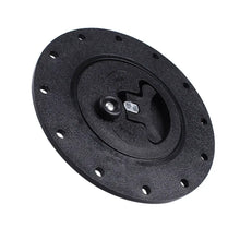 Load image into Gallery viewer, Universal 12-Bolt Racing Fuel Cell Filler Plate with Twist Cap and Lock - Black