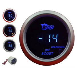 Universal Digital Electronic Racing Gauge, Boost / Oil Pressure / Temp / Tacho / Volt / AFR, 52-120 mm
