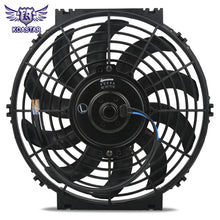 Load image into Gallery viewer, Universal 12V 10 inch S-Blade Slim Electric Radiator Cooling Fan, 80W Push / Pull