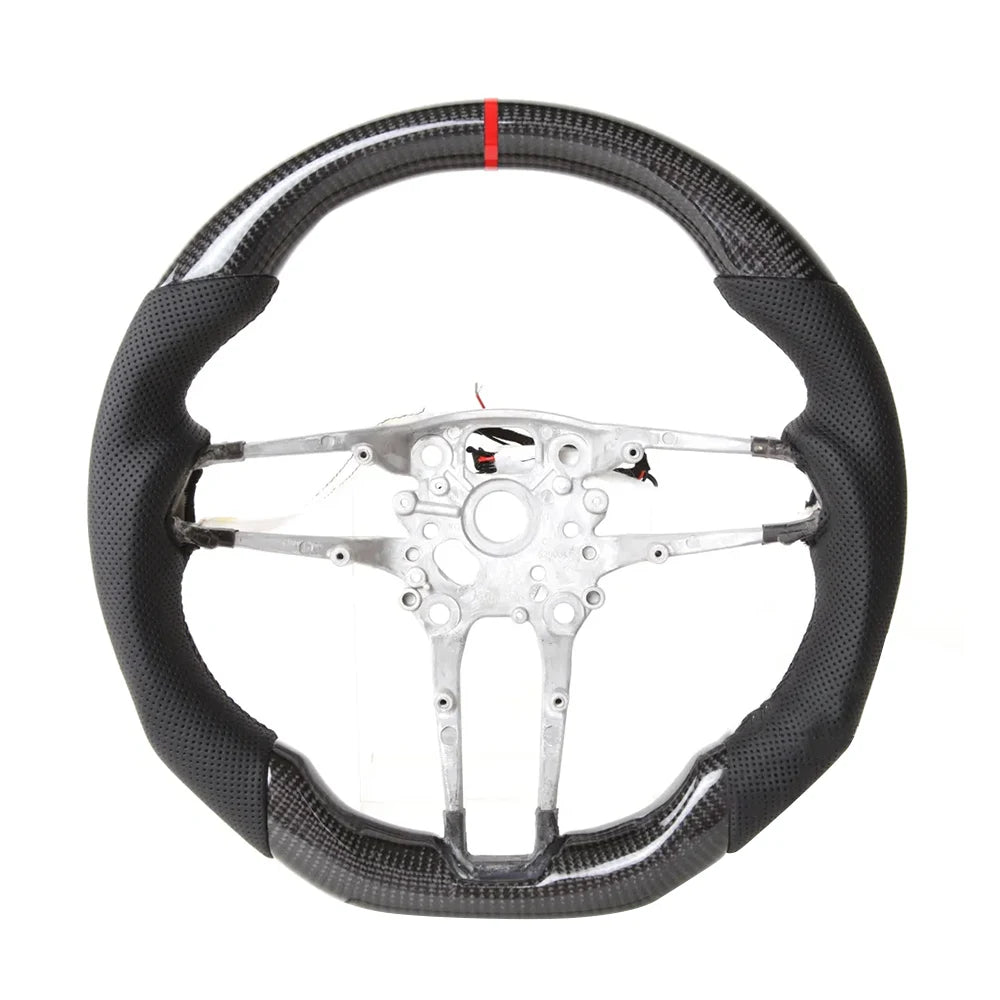Porsche Macan / Cayenne / 911 / 718 2015-2021 Carbon Fibre and Leather Sports Steering Wheel
