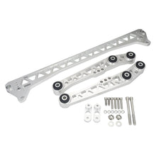Load image into Gallery viewer, Honda Civic EG 1988-1995 Billet Rear Lower Control Arms with Subframe Brace - Silver 6061 Aluminium