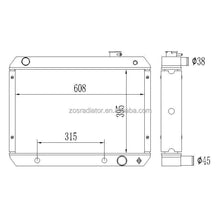 Load image into Gallery viewer, Alloy radiator For Chevrolet Chevy II Nova SS L4 L6 V8 1962-1965 core size395*608*62mm