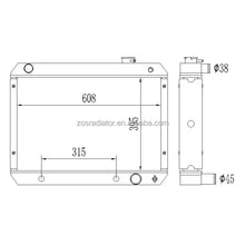 Load image into Gallery viewer, Alloy radiator For Chevrolet Chevy II Nova SS L4 L6 V8 1962-1965 core size395*608*62mm