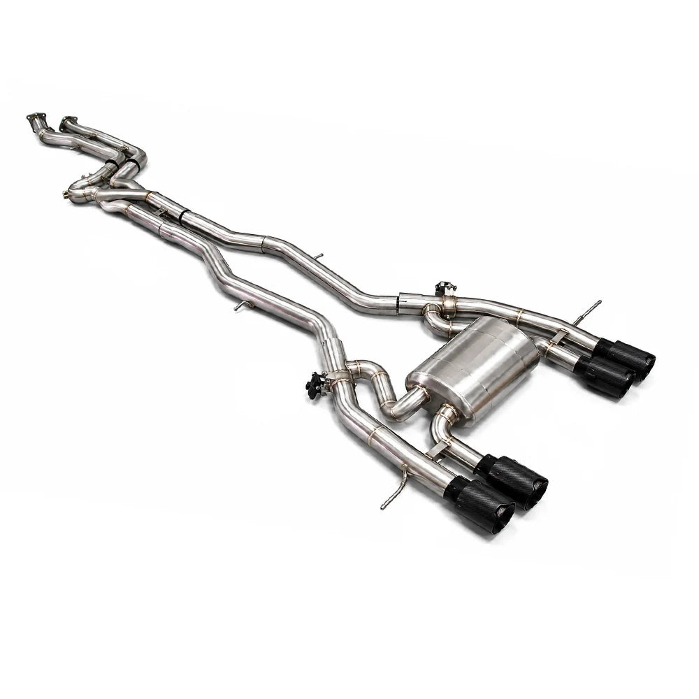BMW M3 G80 G81 / M4 G82 G83 2020+ S58 3.0T Equal Length 3D Z-Pipe Valved Catback Exhaust with 4 Tips