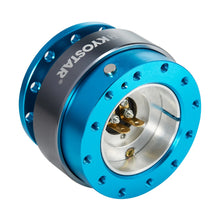 Load image into Gallery viewer, Universal Aluminium Light Blue Quick Release Steering Wheel Snap Off Hub Adapter Kit