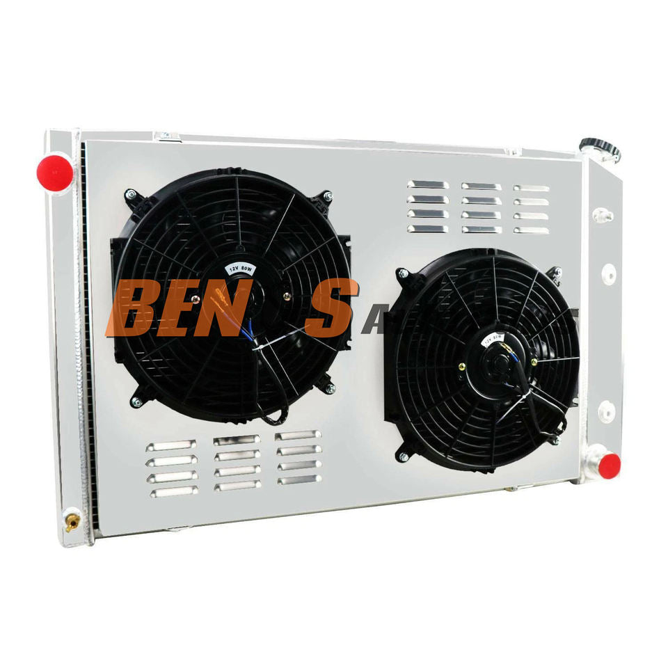 3 Rows Radiator+Fan Shroud for Chevy C/K30 20 10 Pickup Blazer/GMC 1973-1991