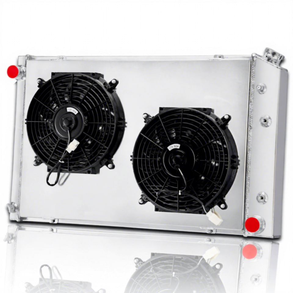 3 ROW Radiator+Shroud+Fan Fit 1973-87 Chevy C10 C20 C30 K10 K20 K30 GMC K2500 US