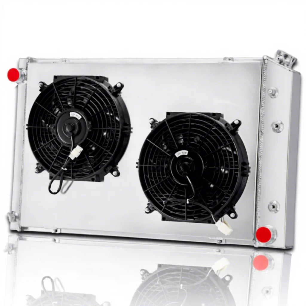 3 ROW Radiator+Shroud+Fan Fit 1973-87 Chevy C10 C20 C30 K10 K20 K30 GMC K2500 US