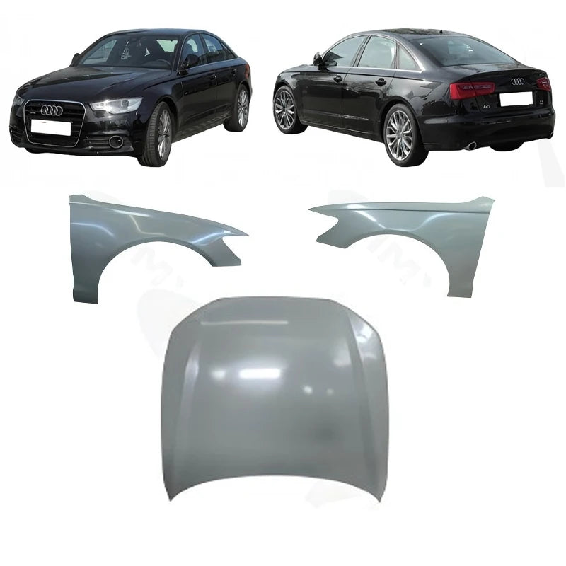 Audi A6 C7 4G 2012–2018 Steel Front Fender / Bonnet Replacement 4G0821101 4G0821102 4G0823029
