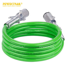 Load image into Gallery viewer, PERFECTRAIL Electrical Cord-7 Pin Power Cord Heavy Duty Green Straight Power Wire Cable for Semi Trucks Trailers Tractors