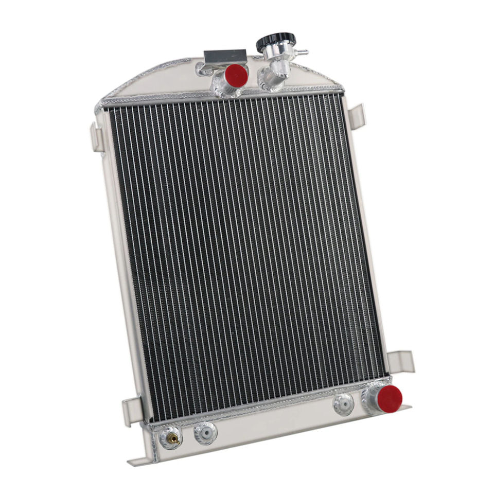 3-Row Aluminum Radiator in Stock for 1932 Ford Model Grill Shells 3" Chopped Chevy V8