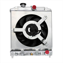 Load image into Gallery viewer, BENOS AUTO PARTS 2 Row Radiator Shroud Fan for HONDA CIVIC EJ EK DEL SOL EG INTEGRA DB 1992-2000