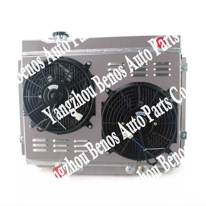 4 Row Radiator with Shroud Fan and Relay for 1964-66 Ford Galaxie V8