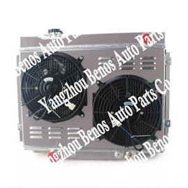 4 Row Radiator with Shroud Fan and Relay for 1964-66 Ford Galaxie V8